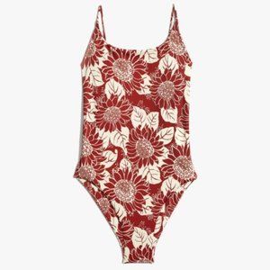 Madewell Second Wave One-Piece Swimsuit - Sunflower Size S